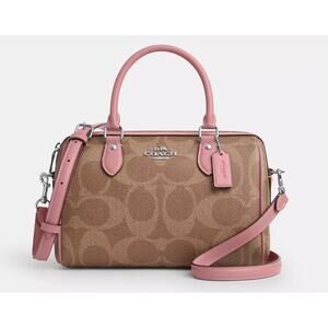 Coach Rowan Satchel Bag In Maxi Signature Canvas